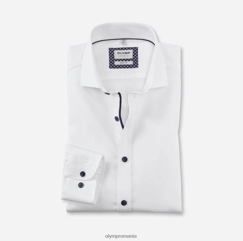 nivel cinci body fit, cămașă business, mânecă lungă extra lungă, royal kent, alb OLYMP îmbrăcăminte 4Z8LB6863
