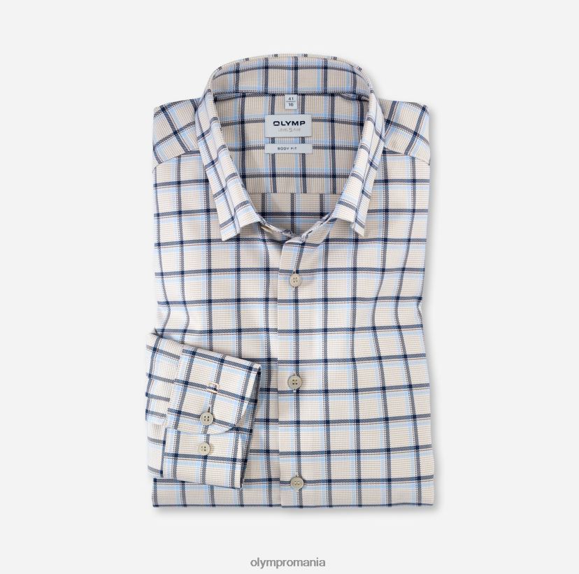 nivel cinci body fit, cămașă business, sub nasturi, natural OLYMP îmbrăcăminte 4Z8LB6743