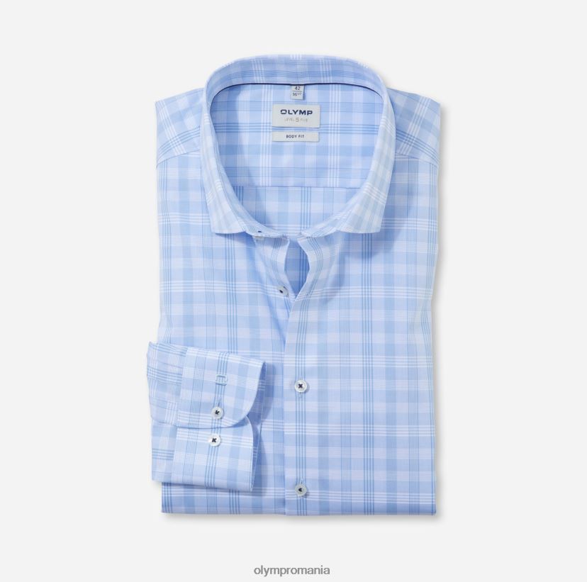nivel cinci body fit, camasa business, maneca lunga extra lunga, kent modern, albastru OLYMP îmbrăcăminte 4Z8LB6880