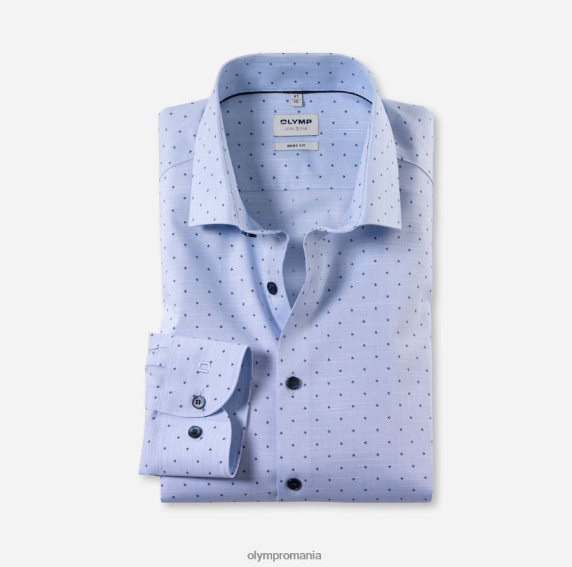 nivel cinci body fit, camasa business, maneca lunga extra lunga, kent modern, albastru OLYMP îmbrăcăminte 4Z8LB6897