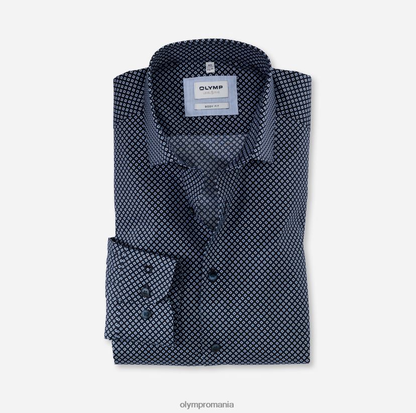 nivel cinci body fit, camasa business, maneca lunga extra lunga, kent modern, albastru OLYMP îmbrăcăminte 4Z8LB6906