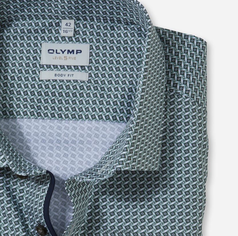 nivel cinci body fit, camasa business, maneca lunga extra lunga, kent modern, olive OLYMP îmbrăcăminte 4Z8LB6879