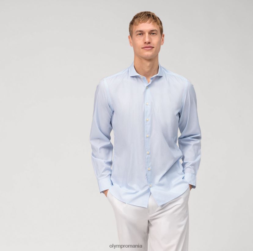 nivel cinci, corp spălat, cămașă business, cutaway, albastru OLYMP îmbrăcăminte 4Z8LB6555