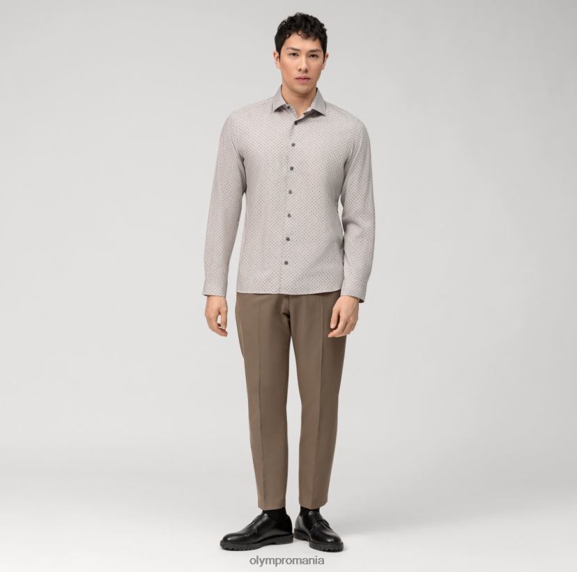 nivel cinci, corp spălat, cămașă business, kent, maro roșcat OLYMP îmbrăcăminte 4Z8LB6564