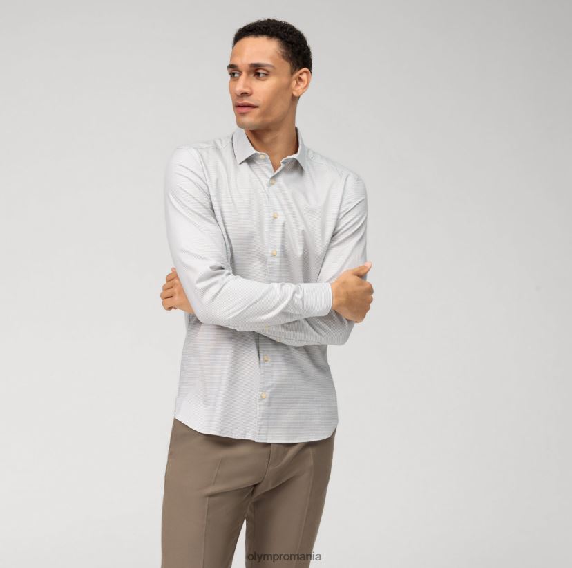 nivel cinci, corp spălat, cămașă business, kent, taupe OLYMP îmbrăcăminte 4Z8LB6568