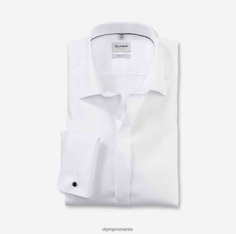 nivel cinci potrivire corporală, cămașă business, New York Kent, alb OLYMP îmbrăcăminte 4Z8LB6430