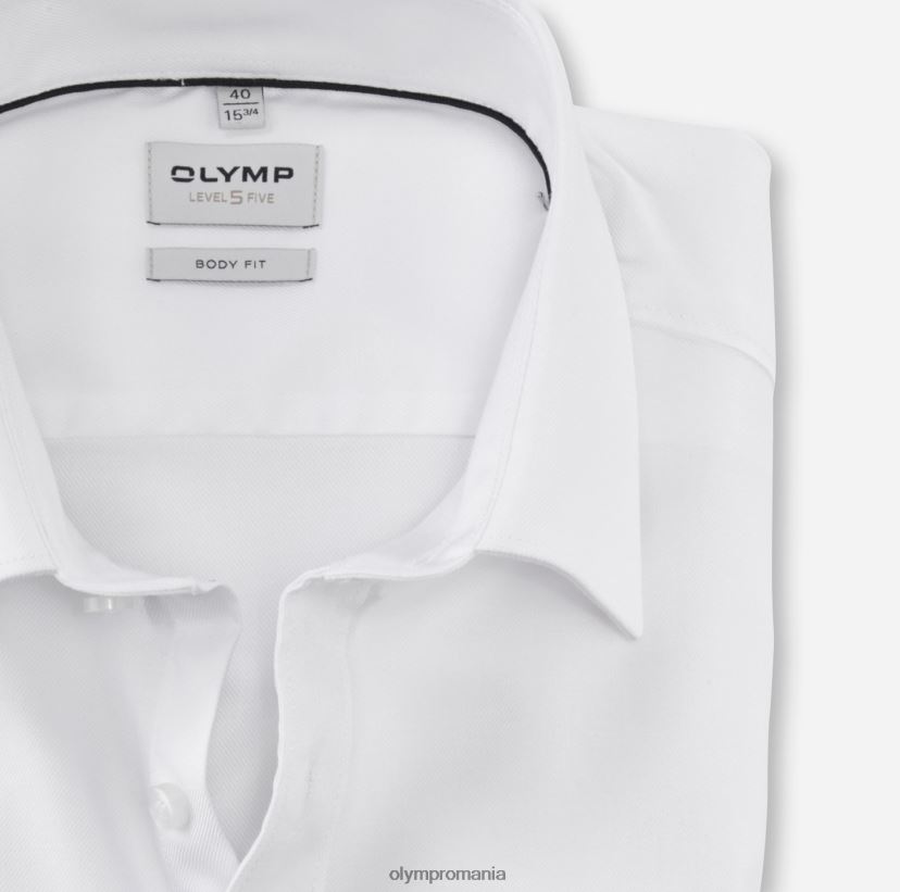 nivel cinci potrivire corporală, cămașă business, New York Kent, alb OLYMP îmbrăcăminte 4Z8LB6543