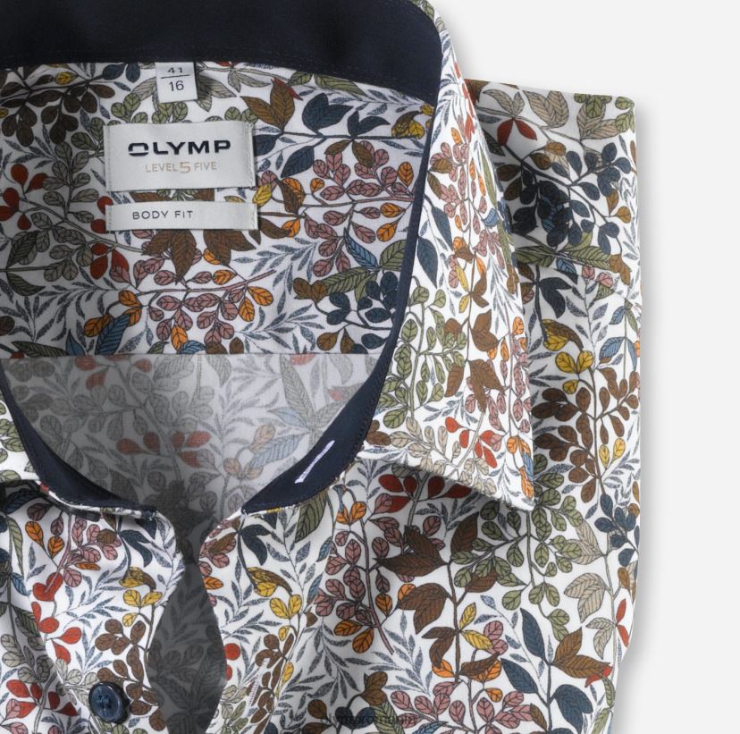 nivel cinci potrivire corporală, cămașă business, New York Kent, alb OLYMP îmbrăcăminte 4Z8LB6771