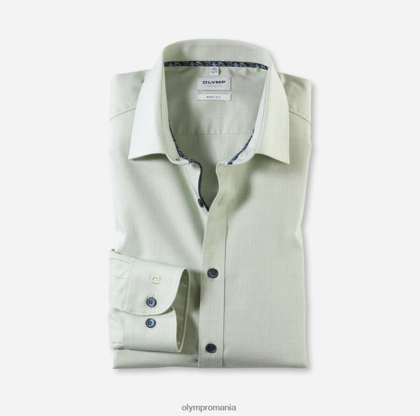 nivel cinci potrivire corporală, cămașă business, New York Kent, lime OLYMP îmbrăcăminte 4Z8LB6749