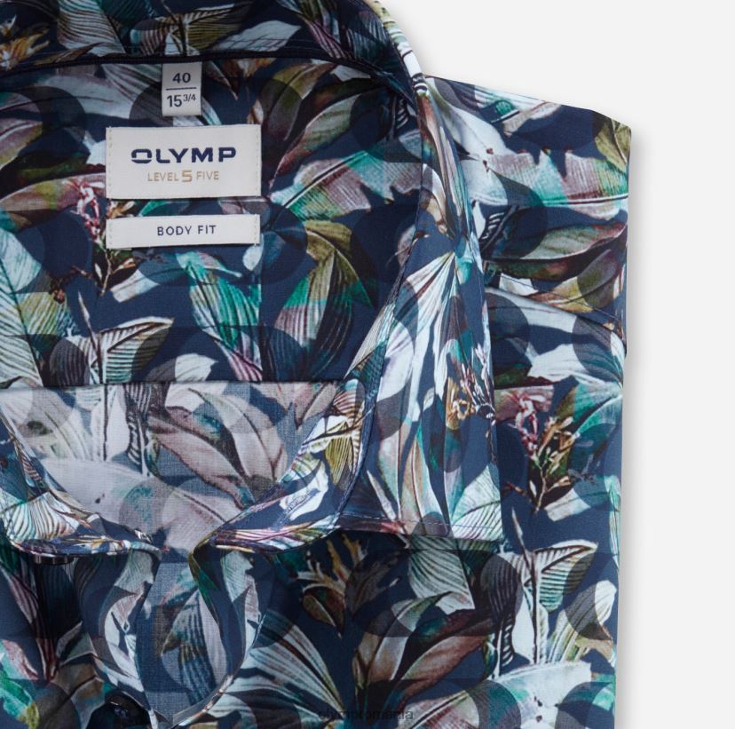 nivel cinci potrivire corporală, cămașă business, New York Kent, marine OLYMP îmbrăcăminte 4Z8LB6639