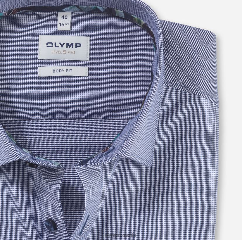 nivel cinci potrivire corporală, cămașă business, New York Kent, marine OLYMP îmbrăcăminte 4Z8LB6777