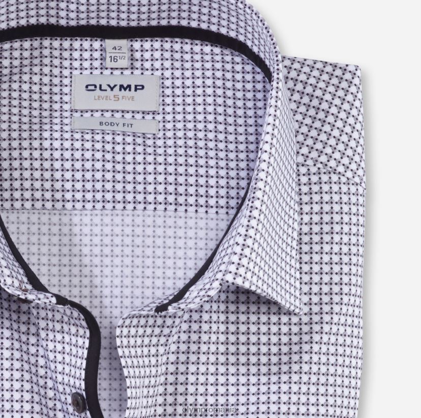 nivel cinci potrivire corporală, cămașă business, New York Kent, negru OLYMP îmbrăcăminte 4Z8LB6359