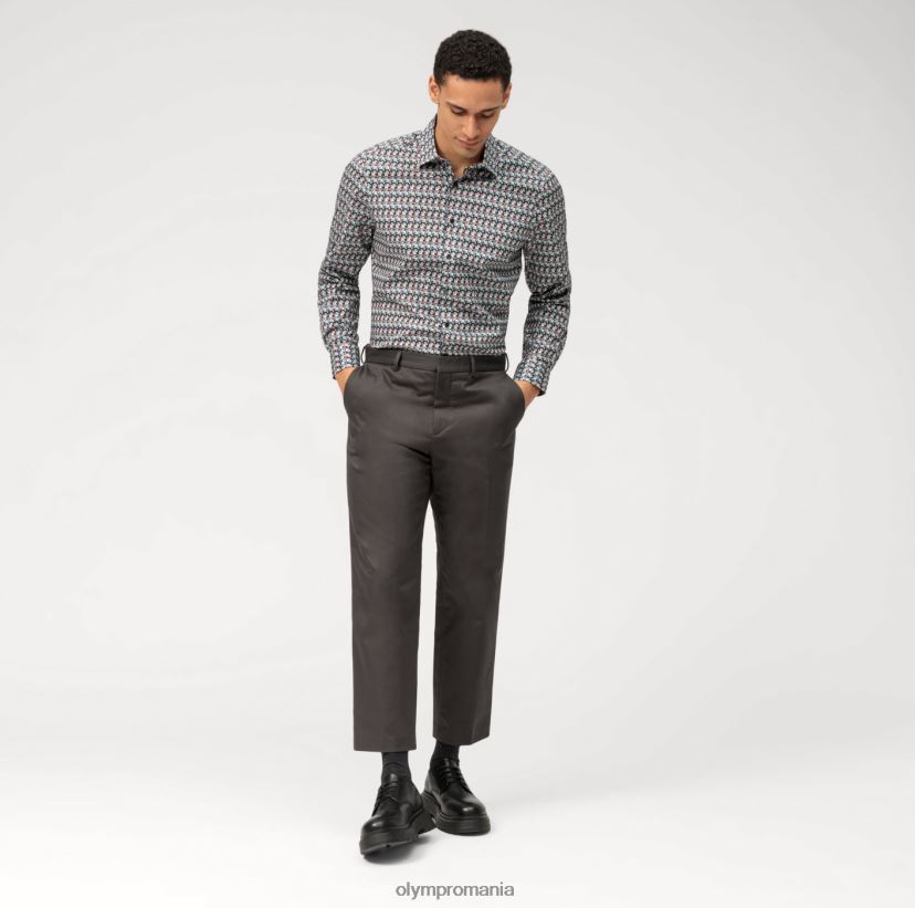 nivel cinci potrivire corporală, cămașă business, New York Kent, olive OLYMP îmbrăcăminte 4Z8LB6583