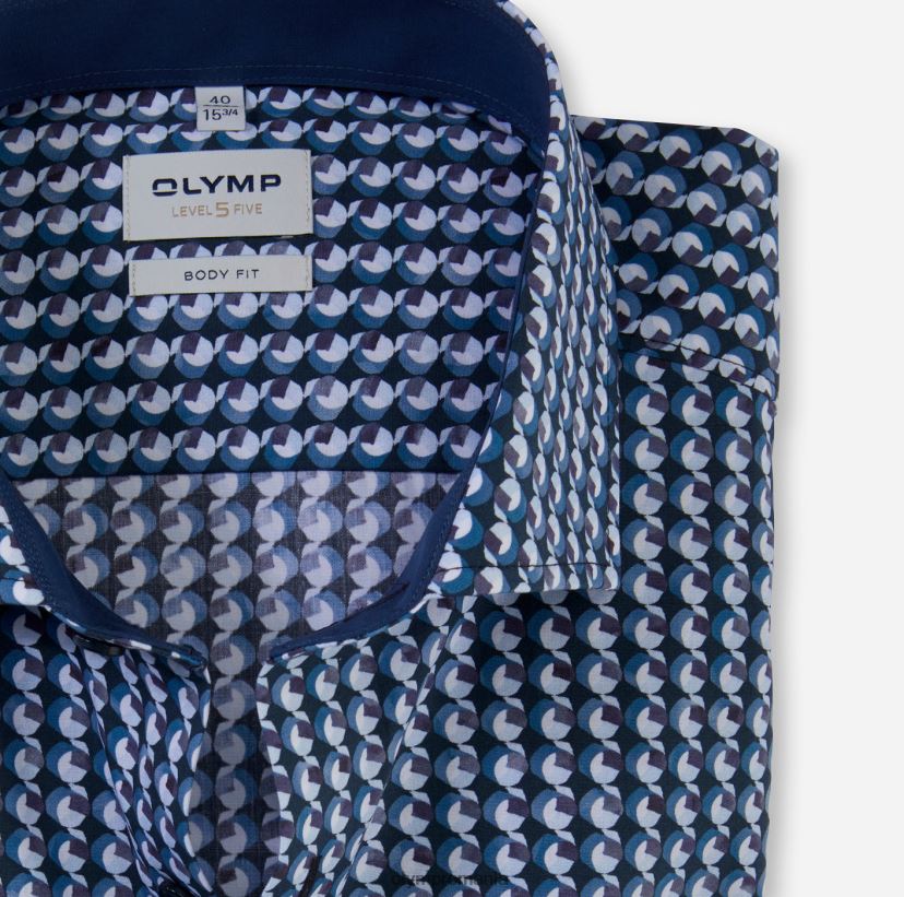 nivel cinci potrivire corporală, cămașă business, Royal Kent, marine OLYMP îmbrăcăminte 4Z8LB6485