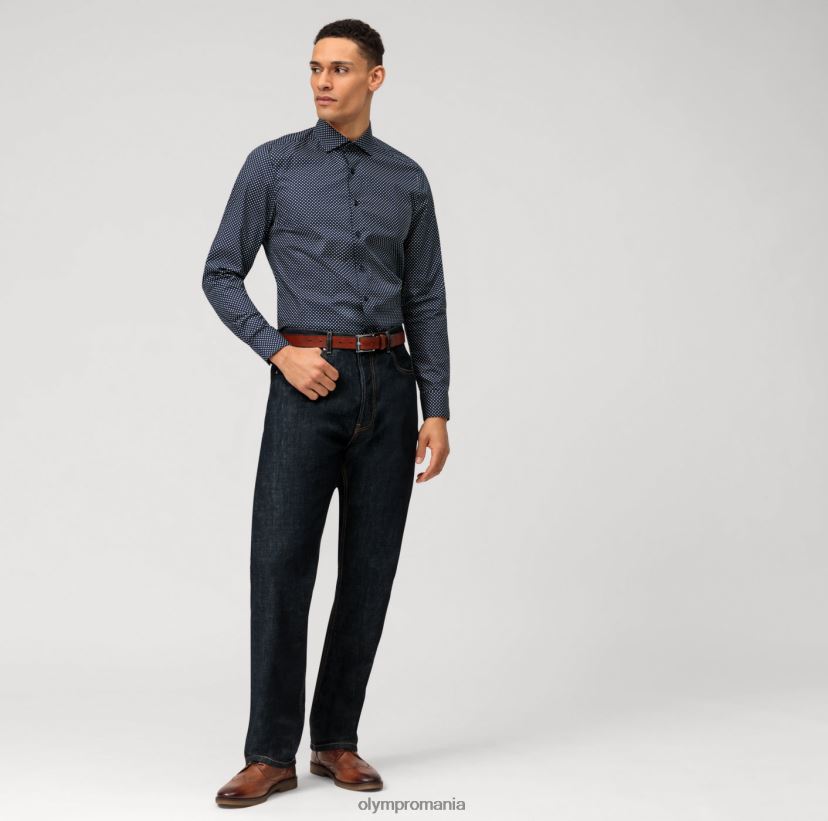 nivel cinci potrivire corporală, cămașă business, Royal Kent, marine OLYMP îmbrăcăminte 4Z8LB6636