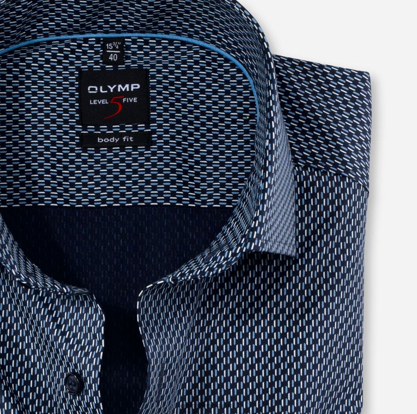 nivel cinci potrivire corporală, cămașă business, Royal Kent, marine OLYMP îmbrăcăminte 4Z8LB6813