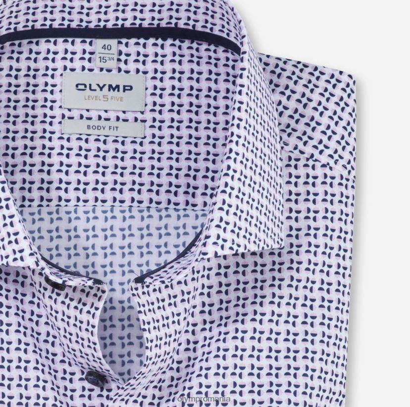 nivel cinci potrivire corporală, cămașă business, Royal Kent, trandafir OLYMP îmbrăcăminte 4Z8LB6635