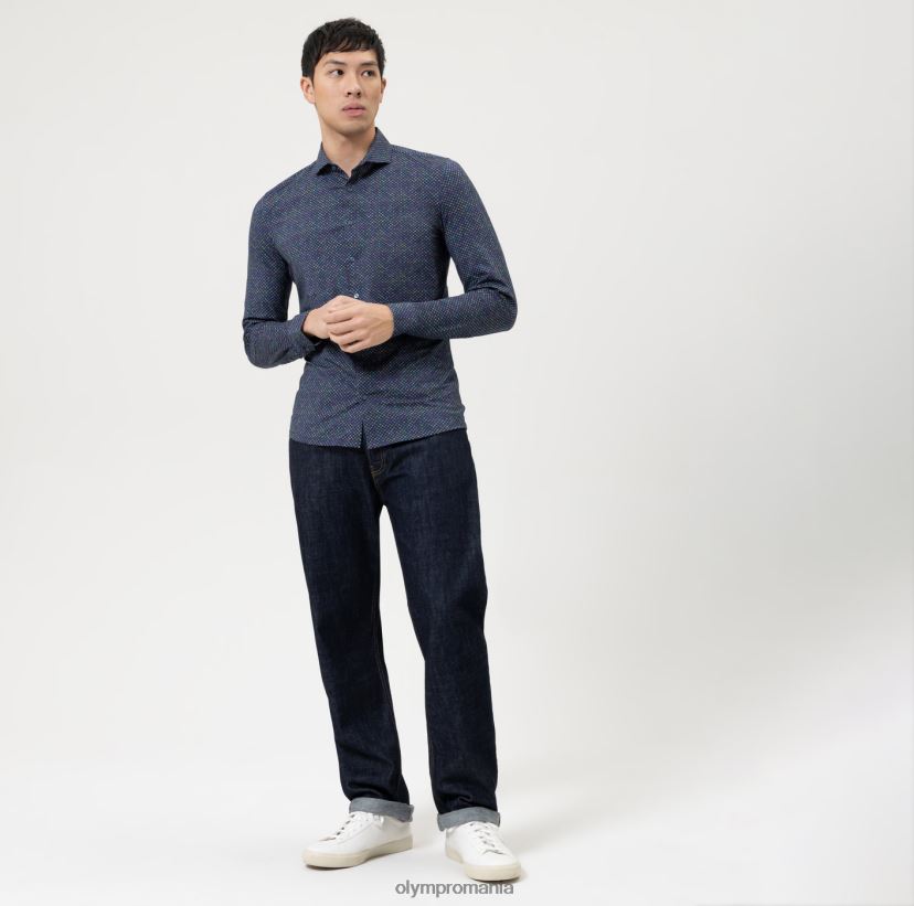 Nu. șase 24/7 super slim, cămașă business, cutaway, lime OLYMP îmbrăcăminte 4Z8LB64