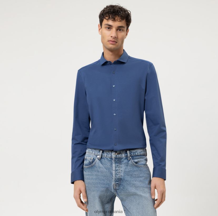 Nu. șase 24/7 super slim, cămașă business, cutaway, marine OLYMP îmbrăcăminte 4Z8LB625