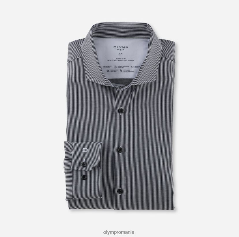 Nu. șase 24/7 super slim, cămașă business, cutaway, negru OLYMP îmbrăcăminte 4Z8LB6118