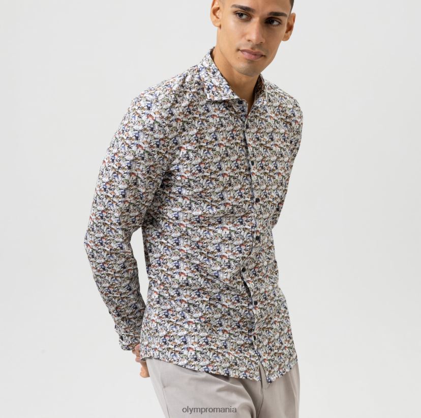 Nu. șase 24/7 super slim, cămașă business, kent, alb OLYMP îmbrăcăminte 4Z8LB6166