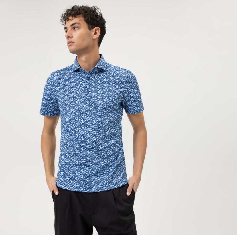 Nu. șase 24/7 super slim, cămașă business, kent, marine OLYMP îmbrăcăminte 4Z8LB6176