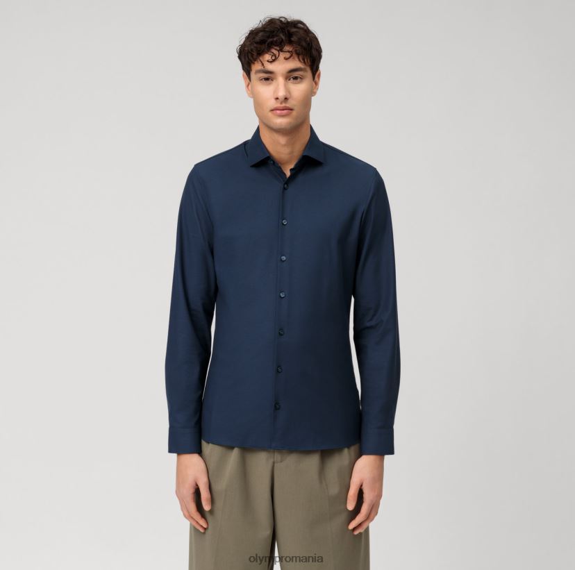 Nu. șase 24/7 super slim, cămașă business, kent, marine OLYMP îmbrăcăminte 4Z8LB621