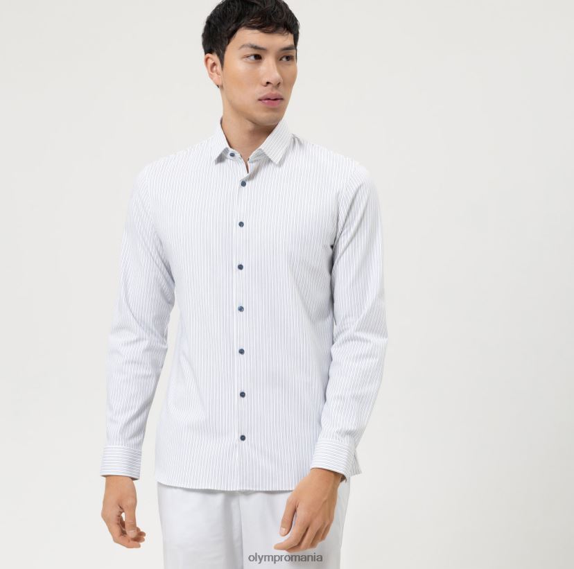Nu. șase 24/7 super slim, cămașă business, kent modern, marine OLYMP îmbrăcăminte 4Z8LB6151