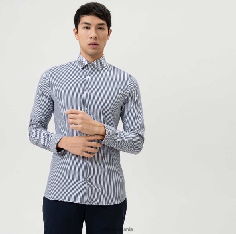 Nu. șase 24/7 super slim, cămașă business, kent modern, marine OLYMP îmbrăcăminte 4Z8LB6274