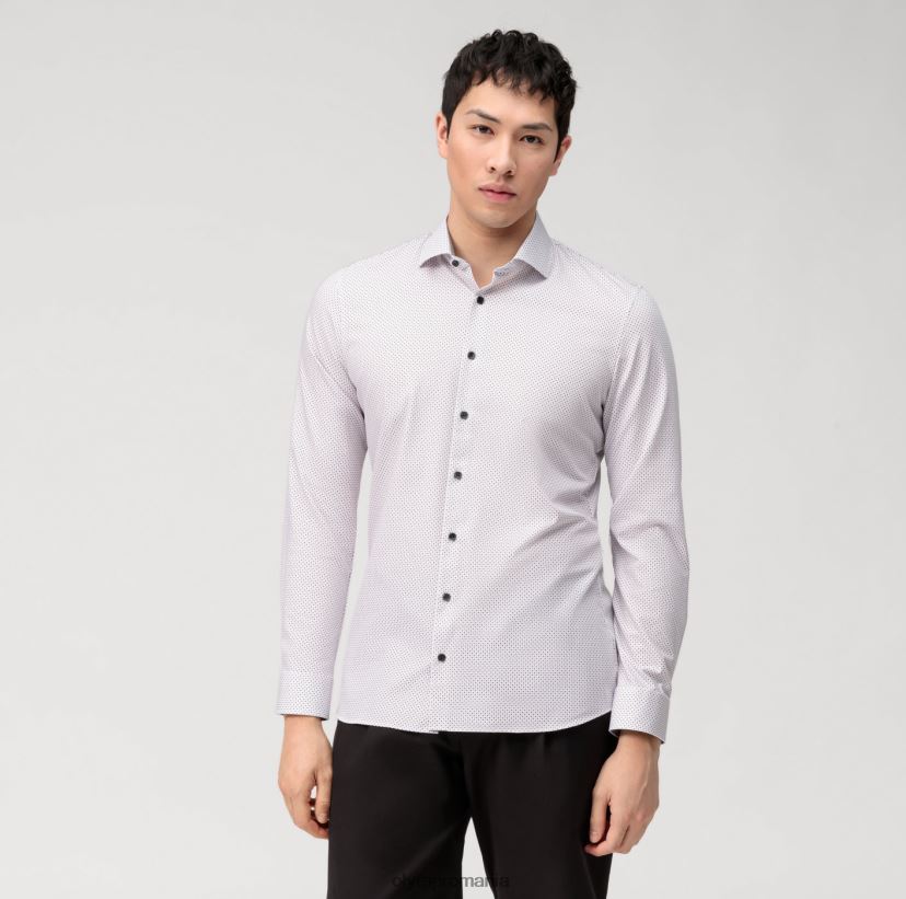 Nu. șase 24/7 super slim, cămașă business, kent, mov OLYMP îmbrăcăminte 4Z8LB6123