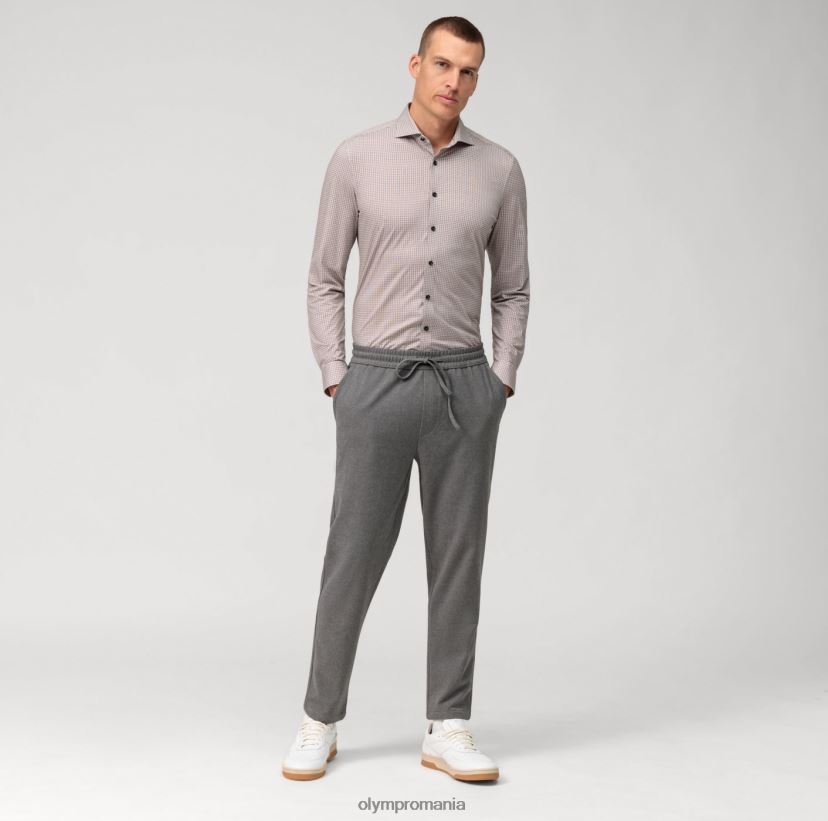 Nu. șase 24/7 super slim, cămașă business, kent, roșu închis OLYMP îmbrăcăminte 4Z8LB6116