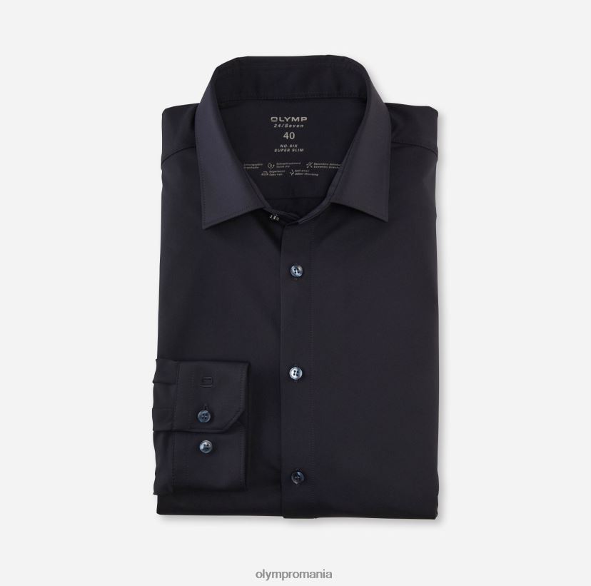 Nu. șase 24/7 super slim, cămașă business, kent urban, marine OLYMP îmbrăcăminte 4Z8LB645