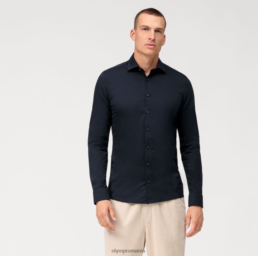 Nu. șase 24/7 super slim, cămașă business, kent urban, marine OLYMP îmbrăcăminte 4Z8LB655