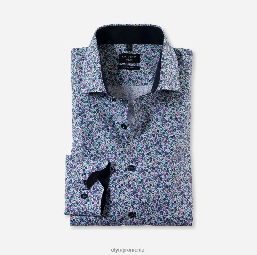 Nu. șase super slim, cămașă business, Royal Kent, lime OLYMP îmbrăcăminte 4Z8LB6229