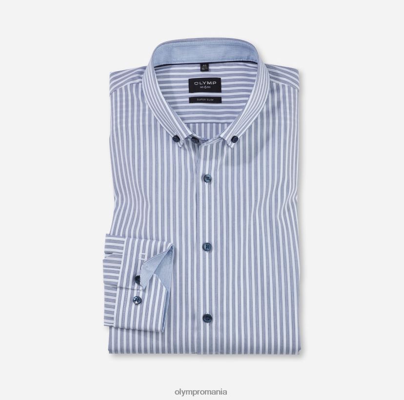 Nu. șase super slim, cămașă business, cu nasturi, marine OLYMP îmbrăcăminte 4Z8LB6158