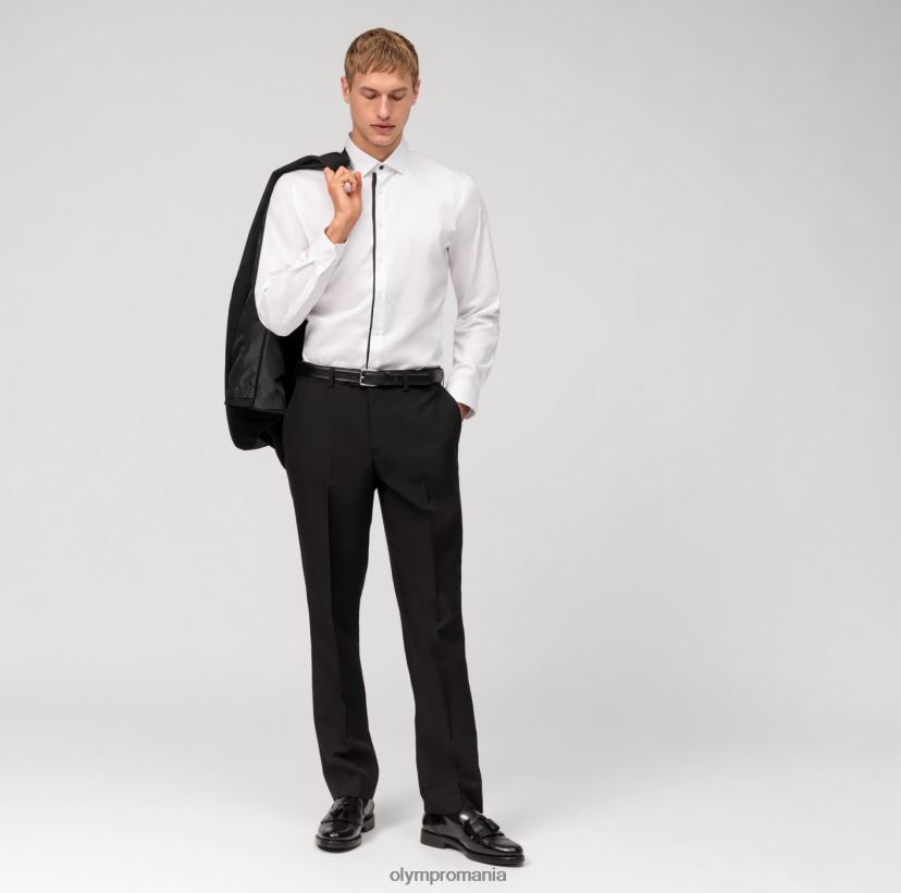 Nu. șase super slim, cămașă business, kent modern, alb OLYMP îmbrăcăminte 4Z8LB6186