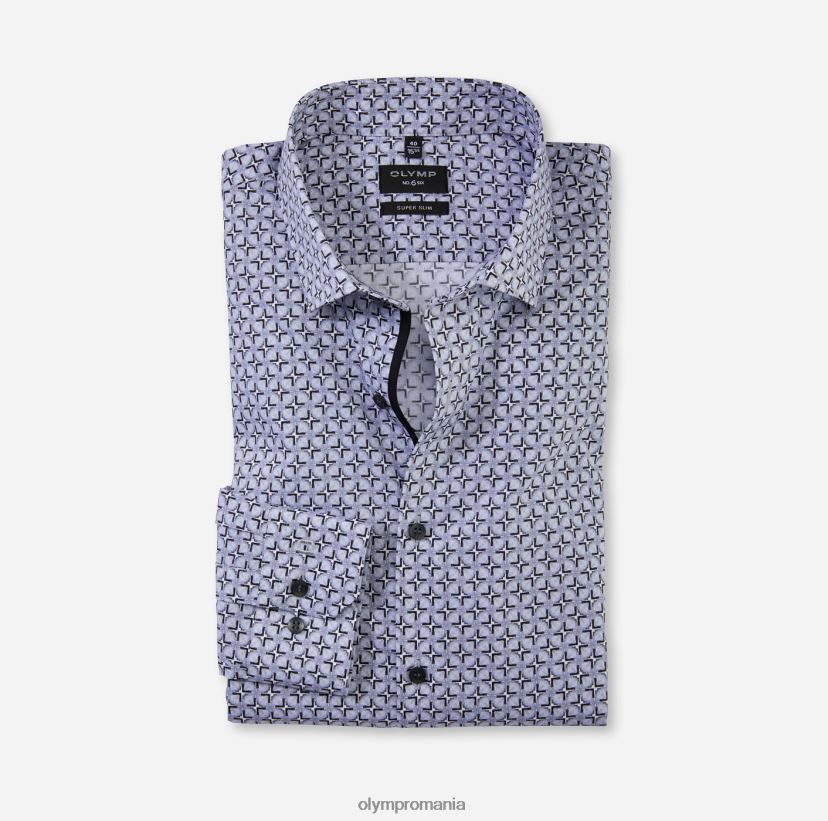Nu. șase super slim, cămașă business, kent modern, gri argintiu OLYMP îmbrăcăminte 4Z8LB630