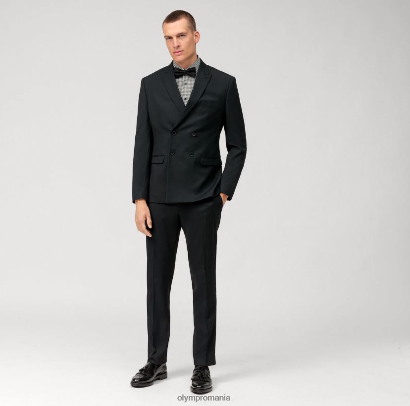 Nu. șase super slim, cămașă business, kent modern, olive OLYMP îmbrăcăminte 4Z8LB6113