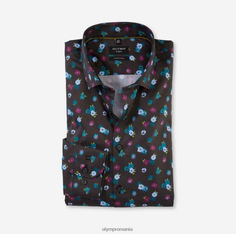 Nu. șase super slim, cămașă business, kent modern, smarald OLYMP îmbrăcăminte 4Z8LB631