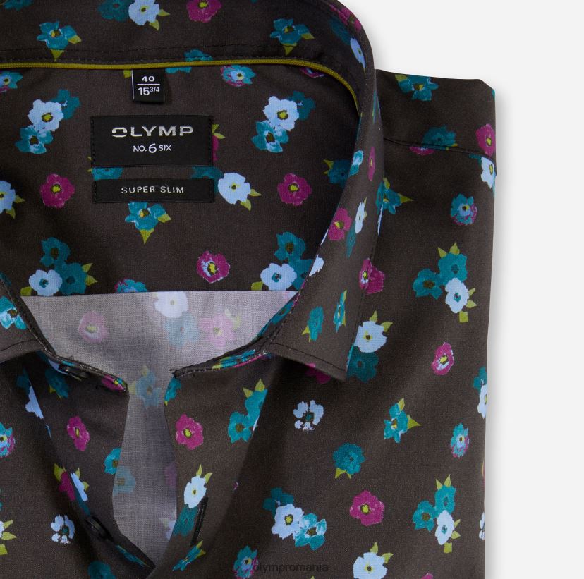 Nu. șase super slim, cămașă business, kent modern, smarald OLYMP îmbrăcăminte 4Z8LB631