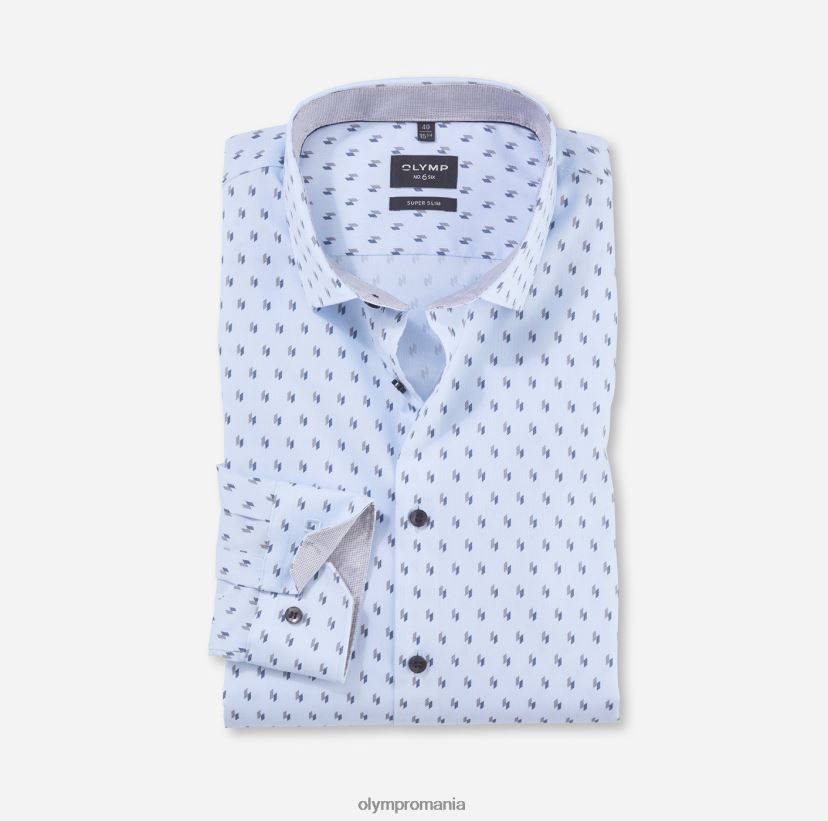 Nu. șase super slim, cămașă business, kent modern, taupe OLYMP îmbrăcăminte 4Z8LB6175