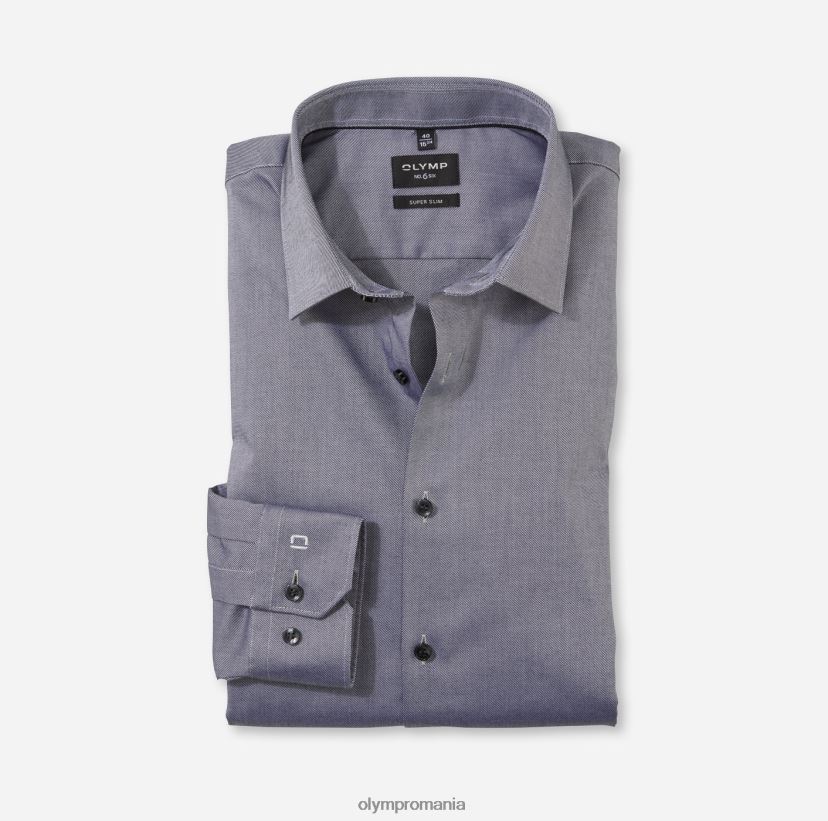 Nu. șase super slim, cămașă business, kent urban, grafit OLYMP îmbrăcăminte 4Z8LB6134