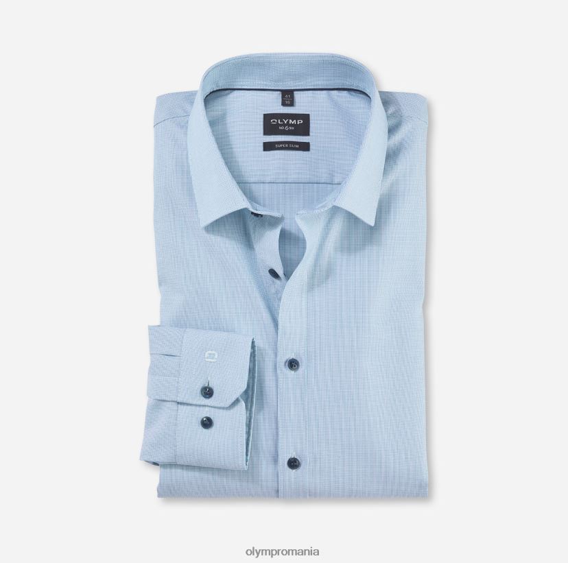 Nu. șase super slim, cămașă business, kent urban, smarald OLYMP îmbrăcăminte 4Z8LB6188