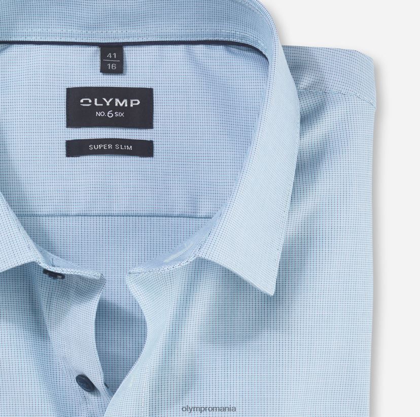 Nu. șase super slim, cămașă business, kent urban, smarald OLYMP îmbrăcăminte 4Z8LB6188