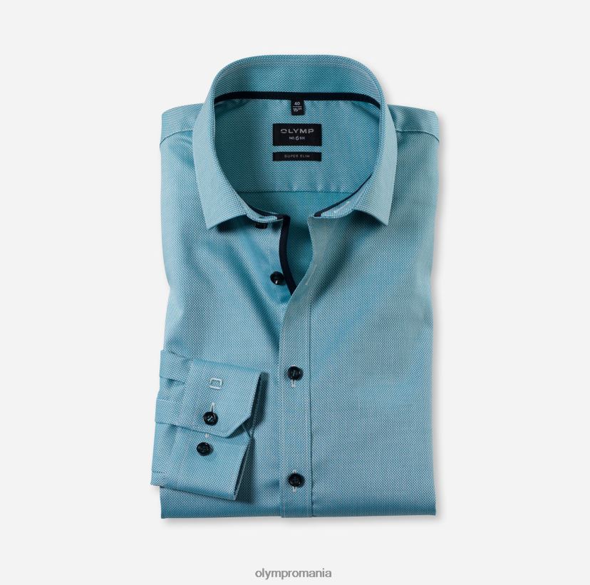 Nu. șase super slim, cămașă business, mânecă lungă extra lungă, kent modern, smarald OLYMP îmbrăcăminte 4Z8LB6324