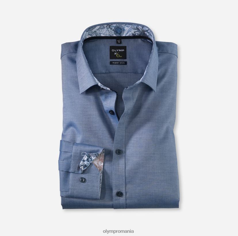 Nu. șase super slim, cămașă business, mânecă lungă extra lungă, urban kent, marine OLYMP îmbrăcăminte 4Z8LB6341