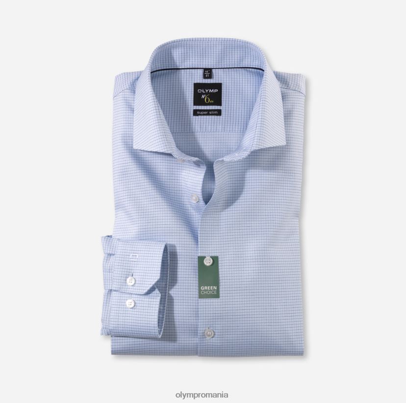 Nu. șase super slim, cămașă business, royal kent, bleu OLYMP îmbrăcăminte 4Z8LB659