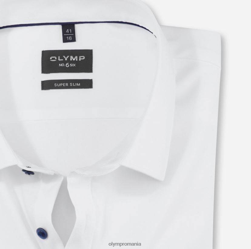 Nu. șase super slim, cămașă business, urban kent, alb OLYMP îmbrăcăminte 4Z8LB6207