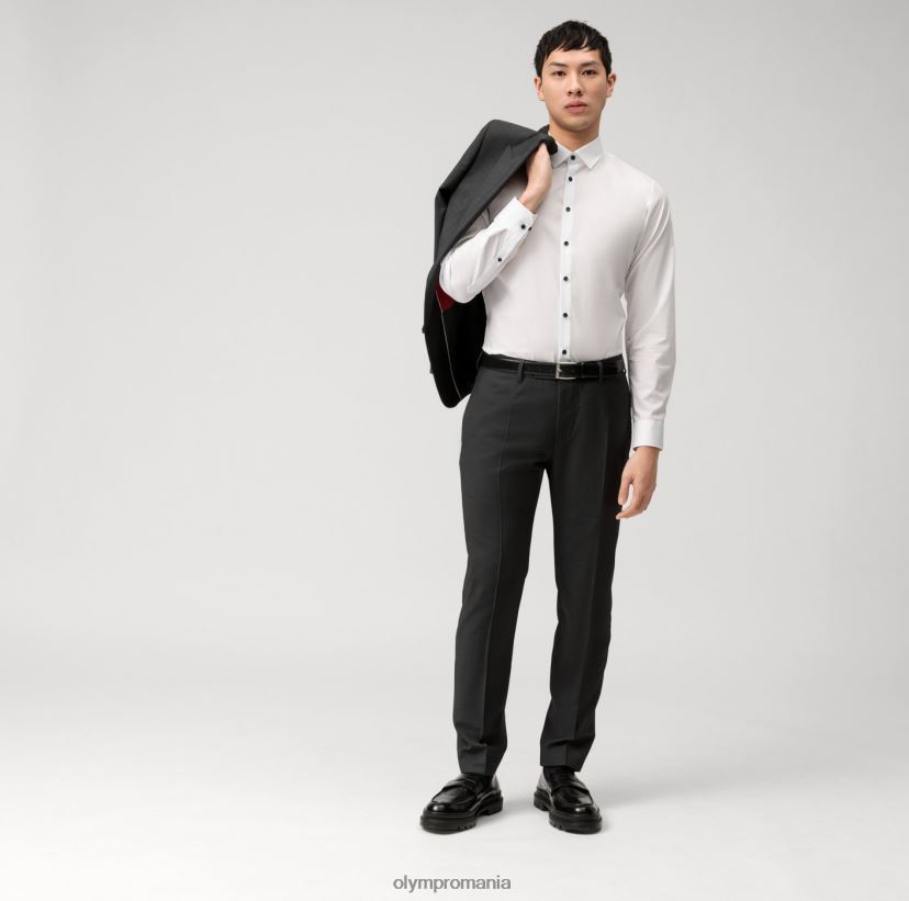 Nu. șase super slim, cămașă business, urban kent, alb OLYMP îmbrăcăminte 4Z8LB6285