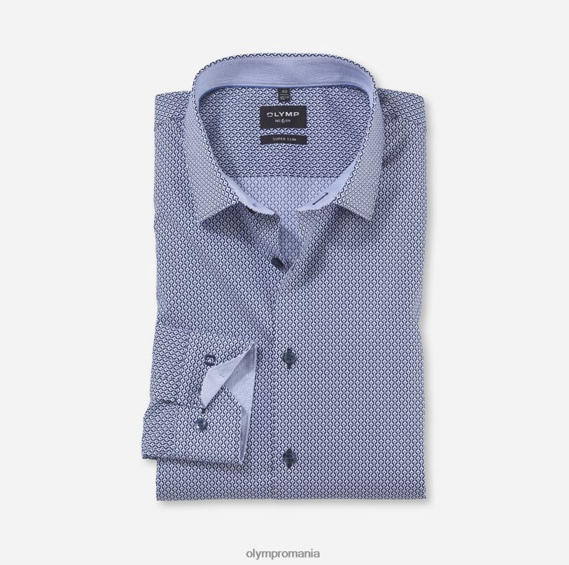 Nu. șase super slim, cămașă business, urban kent, marine OLYMP îmbrăcăminte 4Z8LB6131